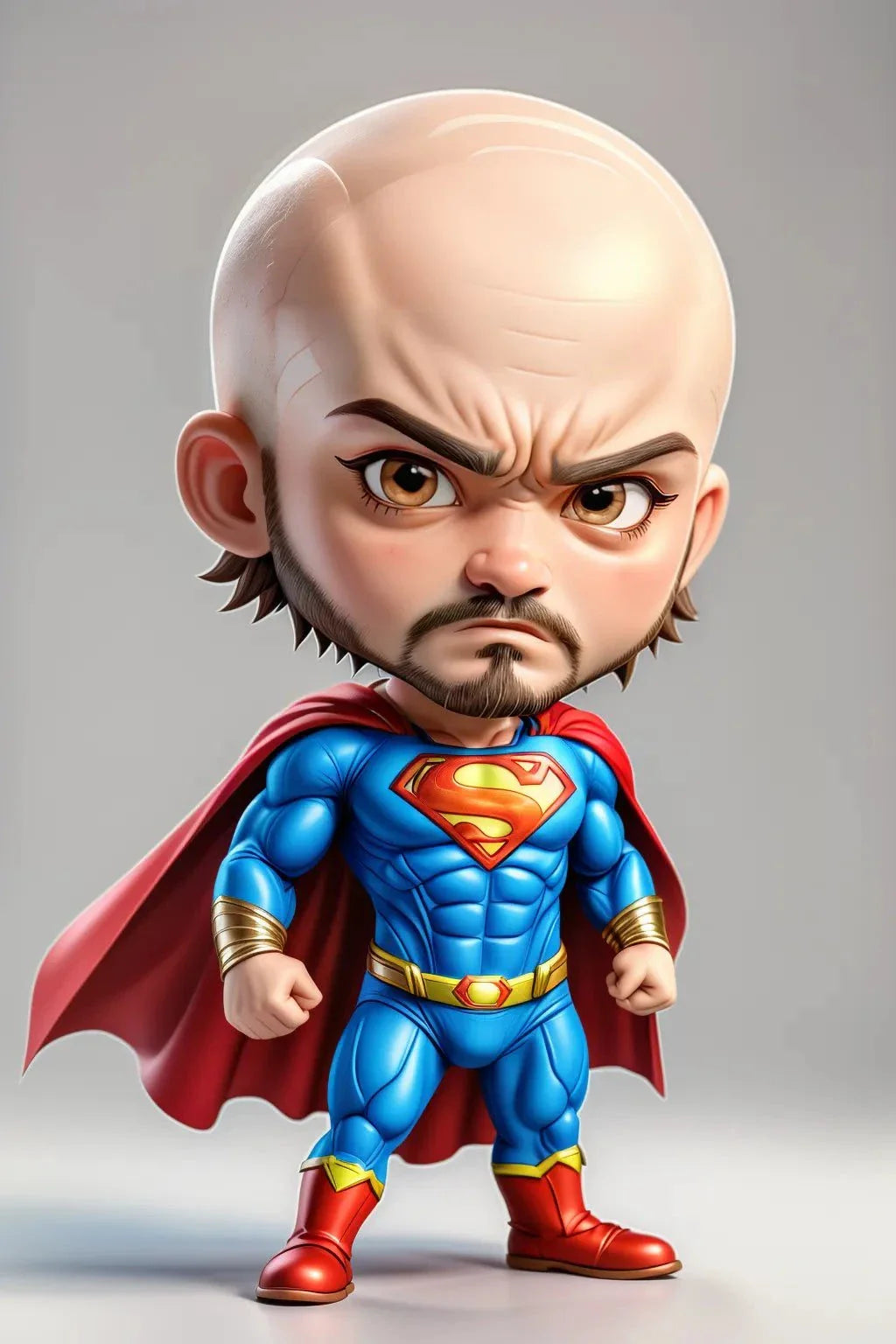 Custom A.I. Art of a superhero character in a stylized design.