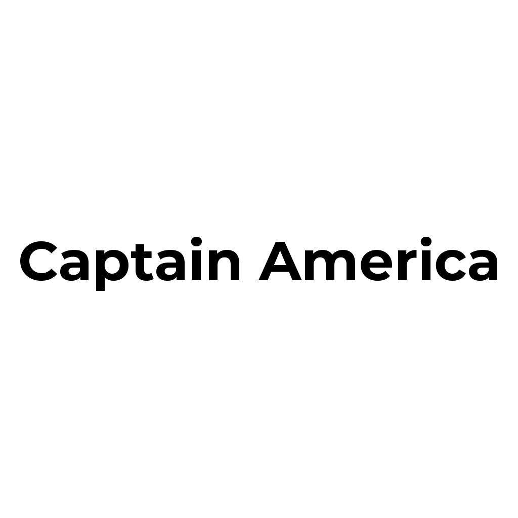 Custom superhero A.I. art transforming a photo into Captain America-themed miniature figure illustration.