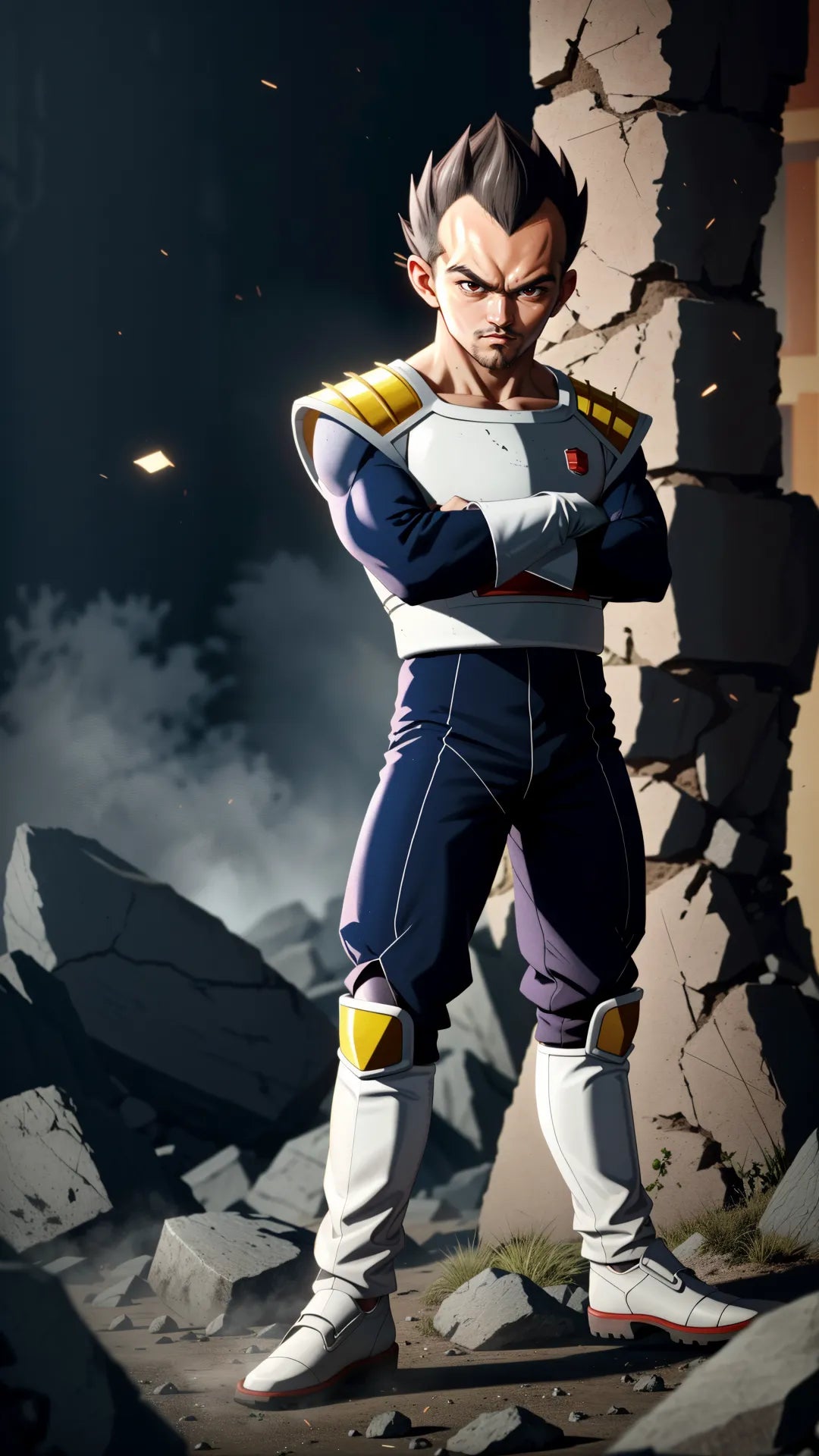 Custom anime character art generated from photo using A.I. technology.