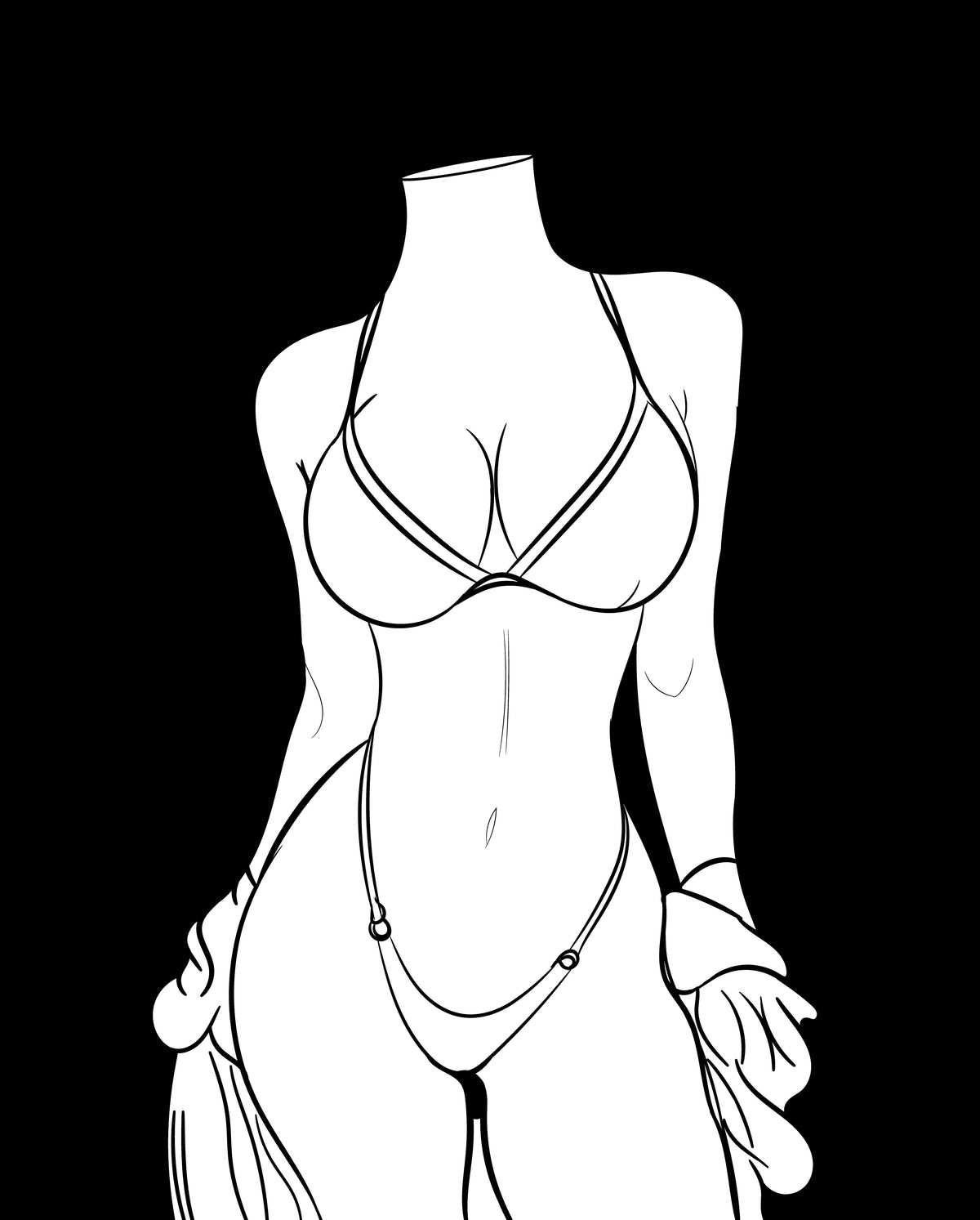 Line Art - Bikini