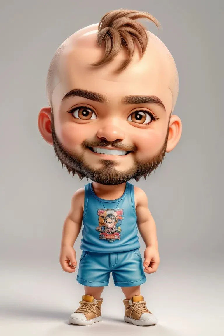 Custom A.I. art transformation featuring a cartoon-style character design.