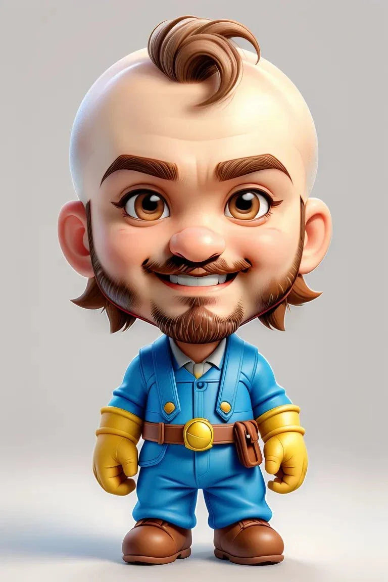Custom A.I. Art personalized character design featuring cartoon style.