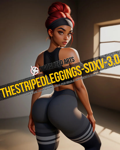 DigitalizedArts StripedLeggings - Professional Apparel & Pattern Overlay LoRA
