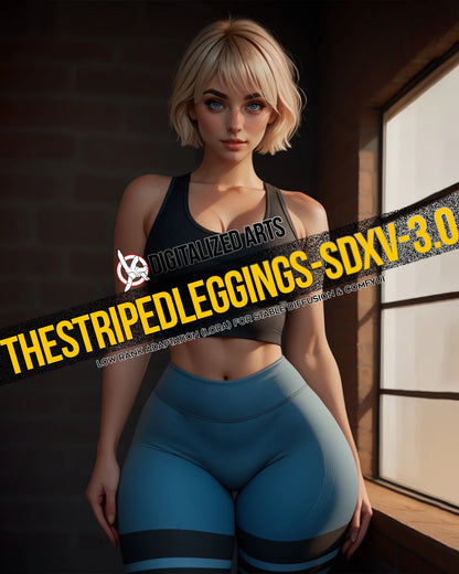 DigitalizedArts StripedLeggings - Professional Apparel & Pattern Overlay LoRA