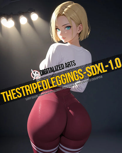 DigitalizedArts StripedLeggings - Professional Apparel & Pattern Overlay LoRA