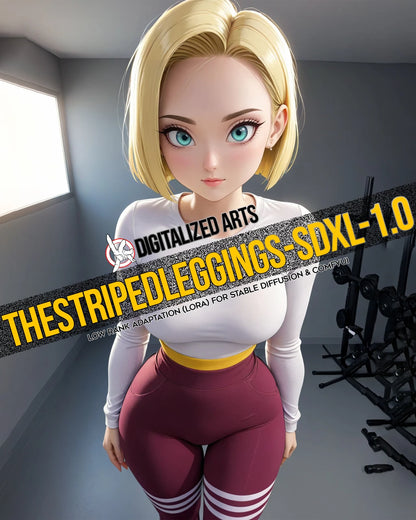DigitalizedArts StripedLeggings - Professional Apparel & Pattern Overlay LoRA