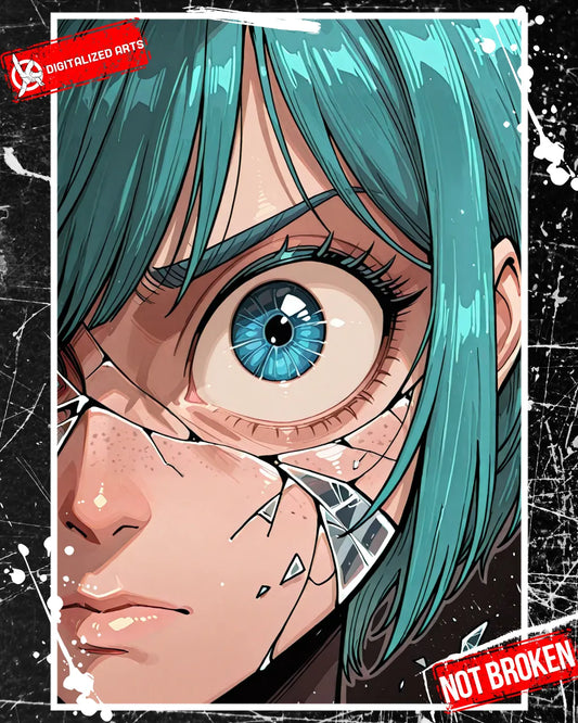 DANotBroken-1.0 - Shattered Glass Frame & Expressive Anime Portrait SDXL & Illustrious XL LoRA Suite
