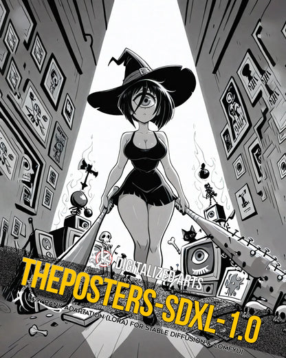 DAPostersXL - Ultimate Graphic Poster & Anime Aesthetic LoRA Suite (v1.0 - v7.0)