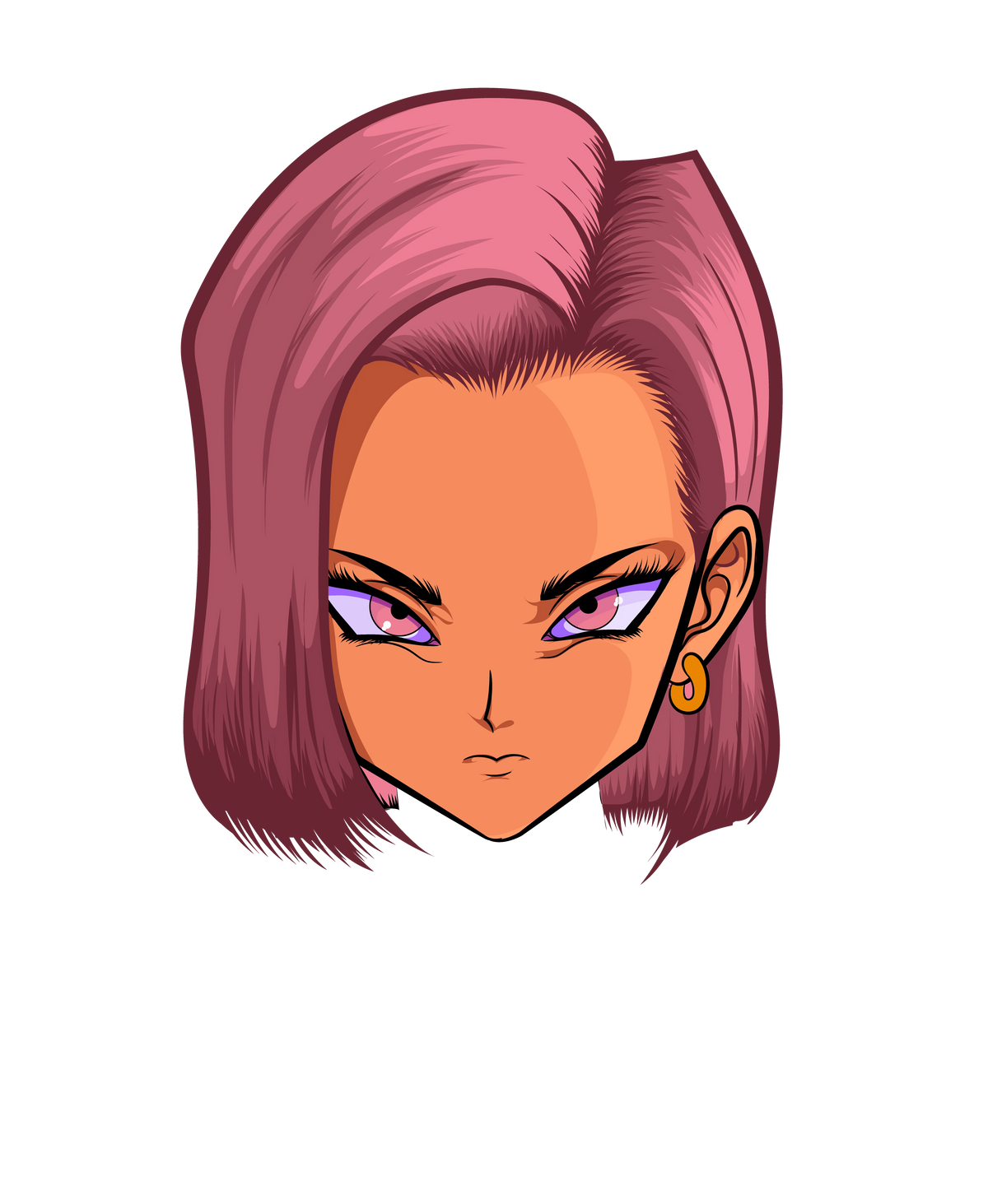 Episode 4 - Android 18 - Dragon Ball Z Vector Art Template | Adobe Illustrator Download